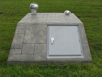 Slope Front Storm Shelters